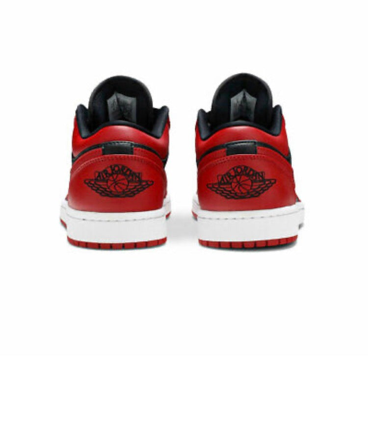 Red Jordan 1s low top