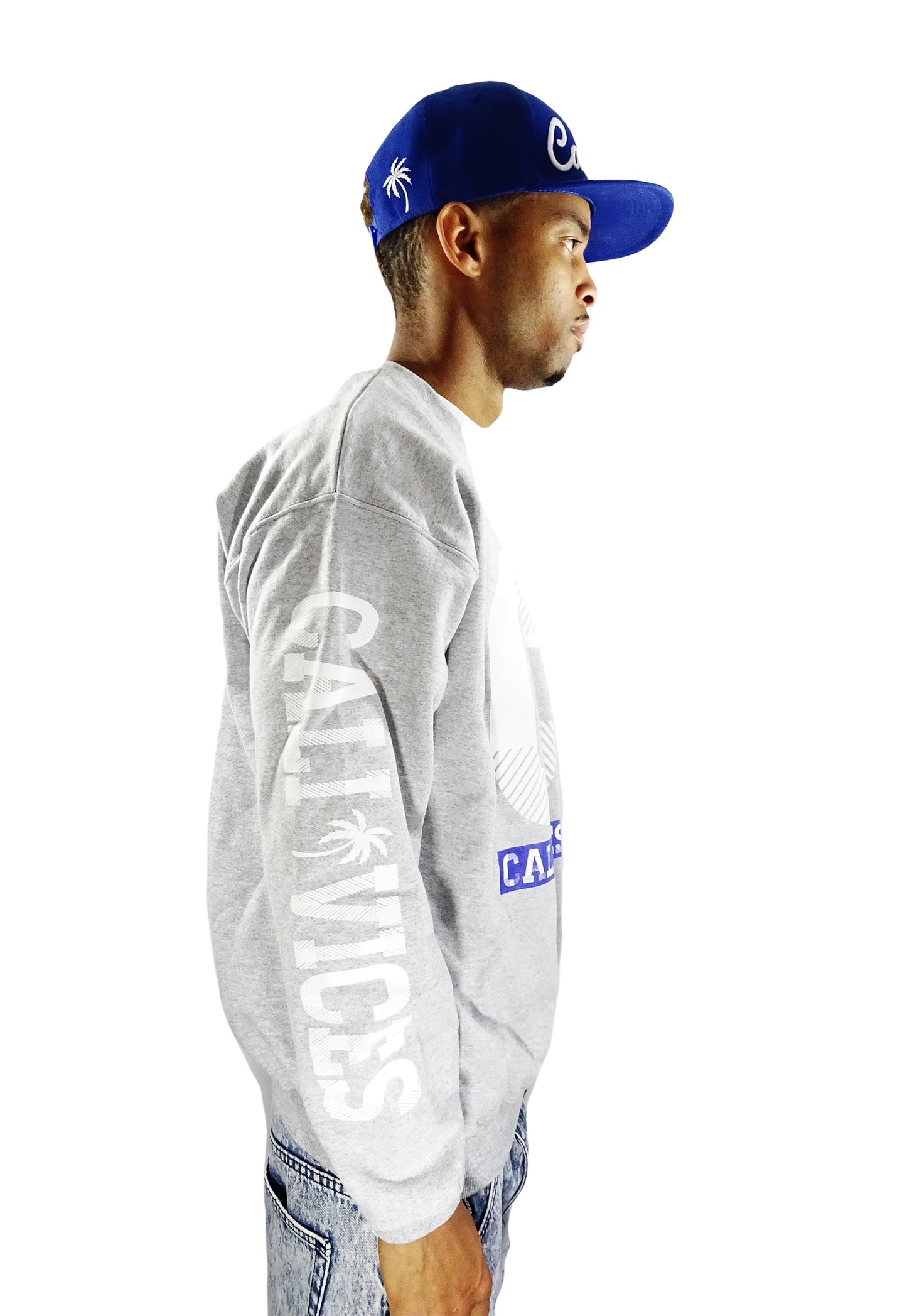 Blk Varsity Crewneck Sweater women's