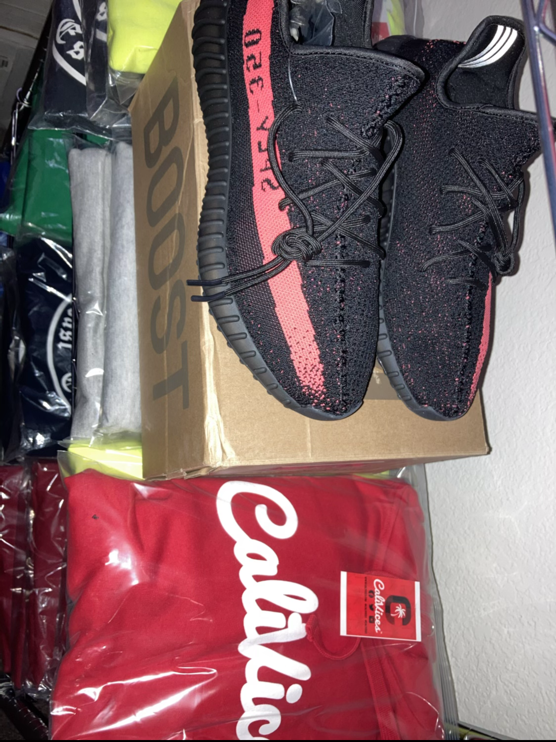 Red YEEZY BOOST 350 V2