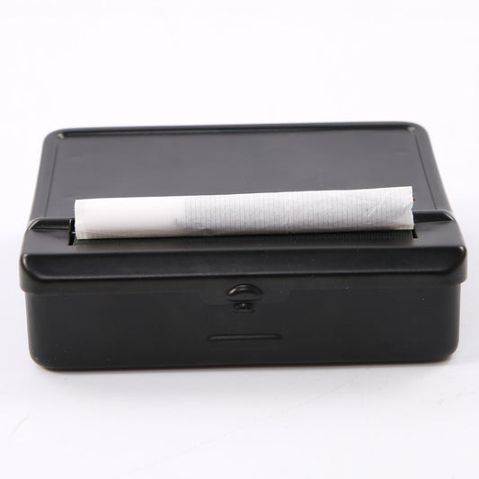 Black Semi-Automatic Manual herb/tobacco roller Case