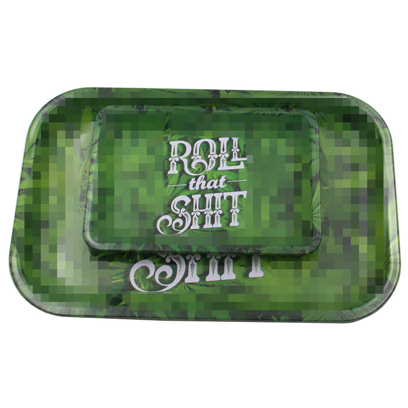 Green rolling tray