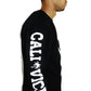 Blk Varsity C Logo Crewneck Sweater