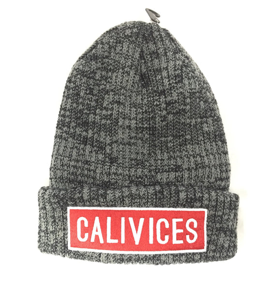 Heather Knit Box Logo Beanies