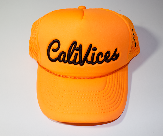 Orange Halloween Trucker Caps