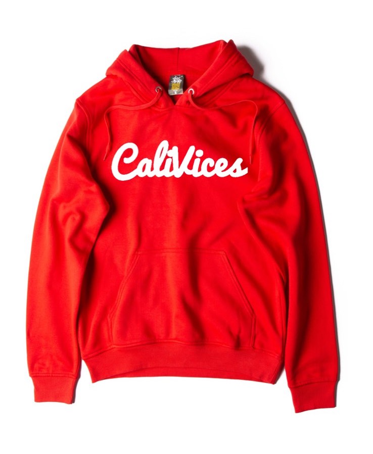 Red logo hoodie